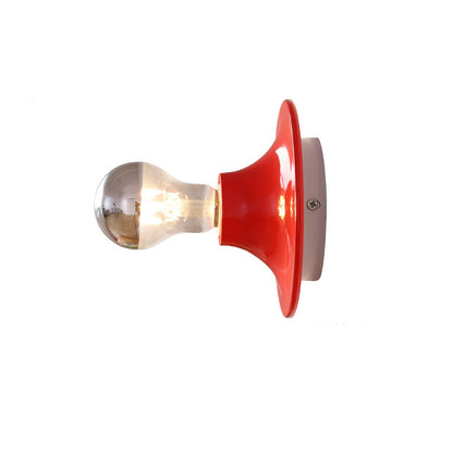 Modern Mid-Century UFO Shape Iron 1-Light Wall Sconce Lamp