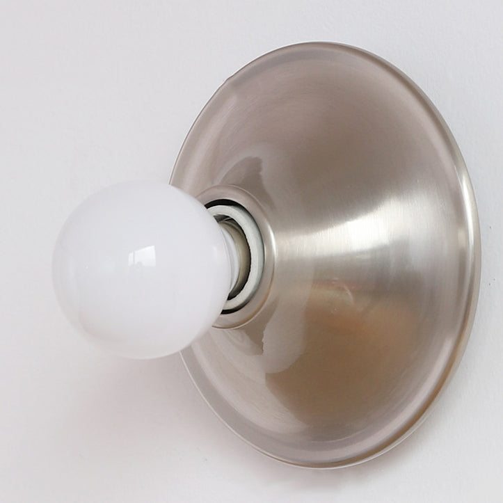 Modern Mid-Century UFO Shape Iron 1-Light Wall Sconce Lamp