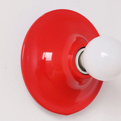 Modern Mid-Century UFO Shape Iron 1-Light Wall Sconce Lamp
