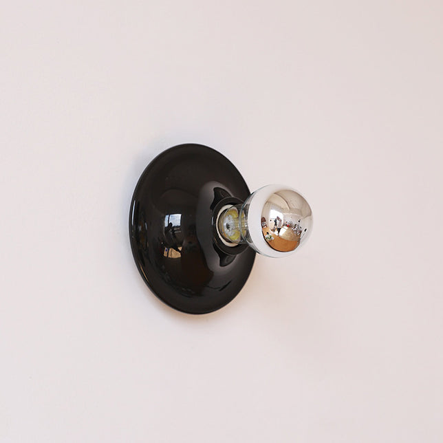 Modern Mid-Century UFO Shape Iron 1-Light Wall Sconce Lamp