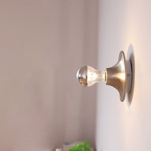 Modern Mid-Century UFO Shape Iron 1-Light Wall Sconce Lamp