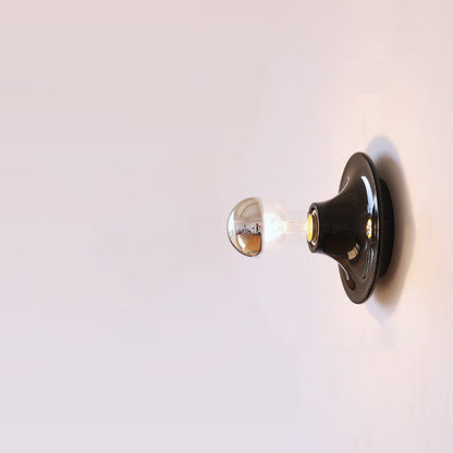 Modern Mid-Century UFO Shape Iron 1-Light Wall Sconce Lamp