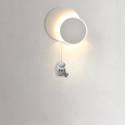 Kids Eclipse Silicone Resin Aluminum LED Wall Sconce Lamp