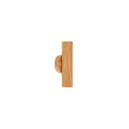 Nordic Rotatable Cylindrical Wood LED Wall Sconce Lamp