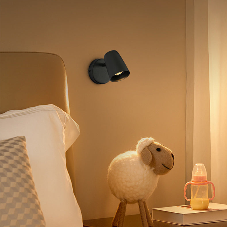 Adjustable Shape Round Base Iron 1-Light Wall Sconce Lamp