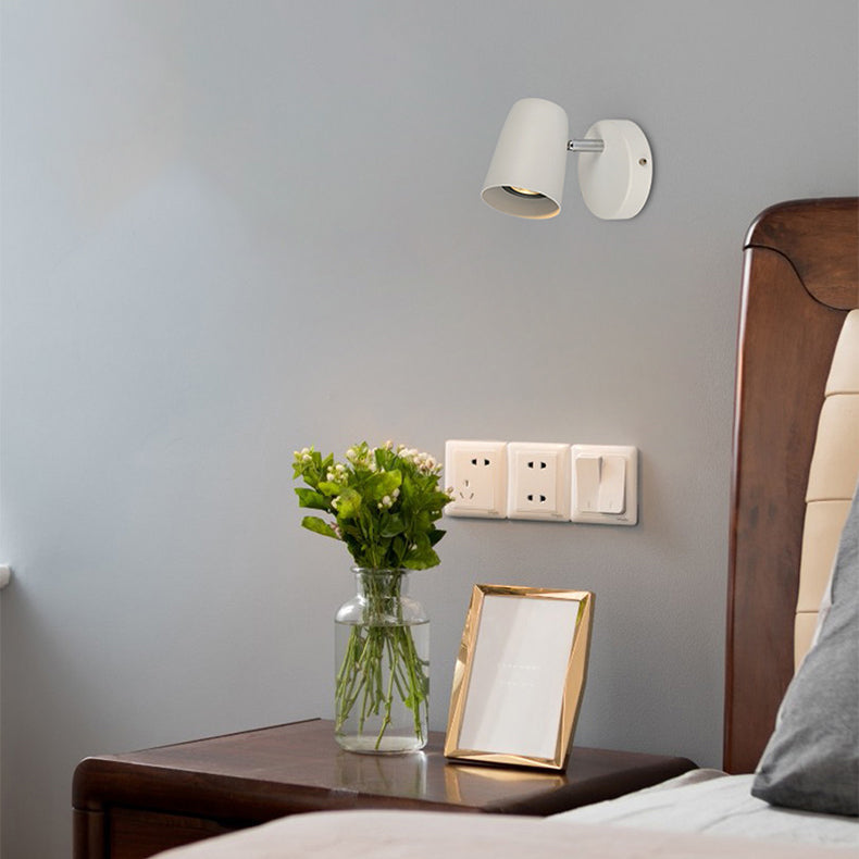 Adjustable Shape Round Base Iron 1-Light Wall Sconce Lamp