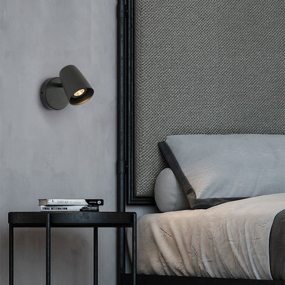 Adjustable Shape Round Base Iron 1-Light Wall Sconce Lamp