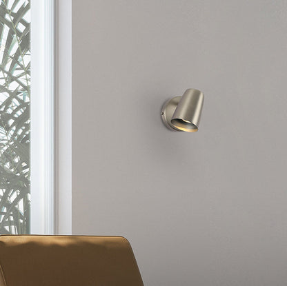 Adjustable Shape Round Base Iron 1-Light Wall Sconce Lamp
