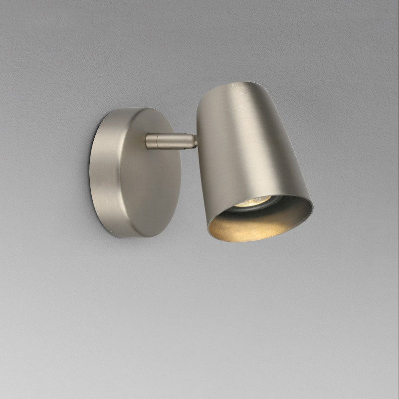 Adjustable Shape Round Base Iron 1-Light Wall Sconce Lamp