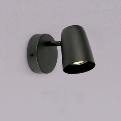 Adjustable Shape Round Base Iron 1-Light Wall Sconce Lamp