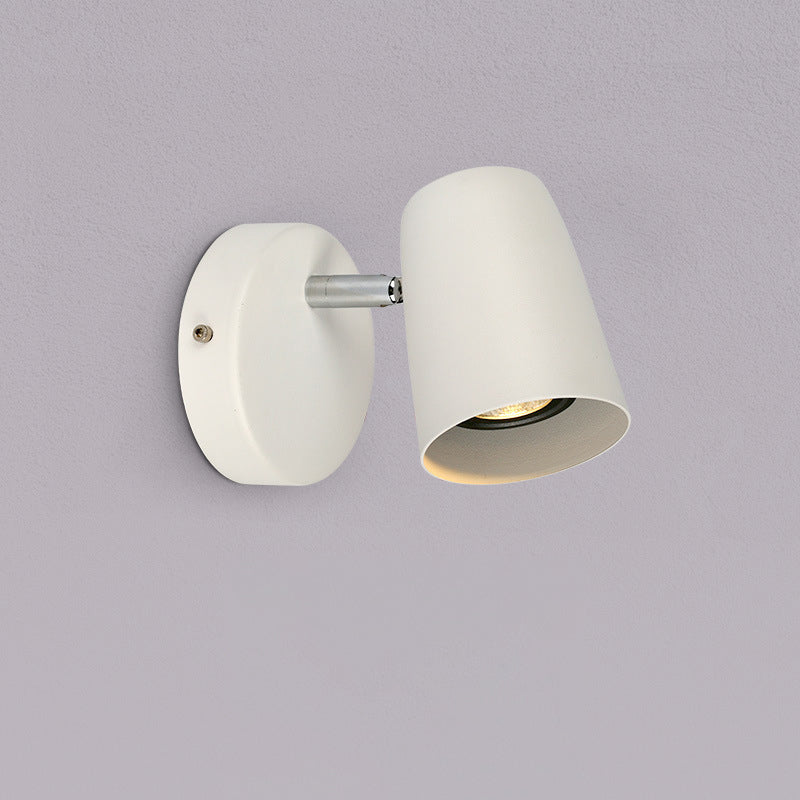 Adjustable Shape Round Base Iron 1-Light Wall Sconce Lamp
