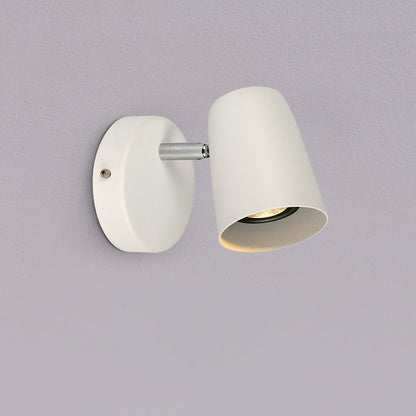 Adjustable Shape Round Base Iron 1-Light Wall Sconce Lamp