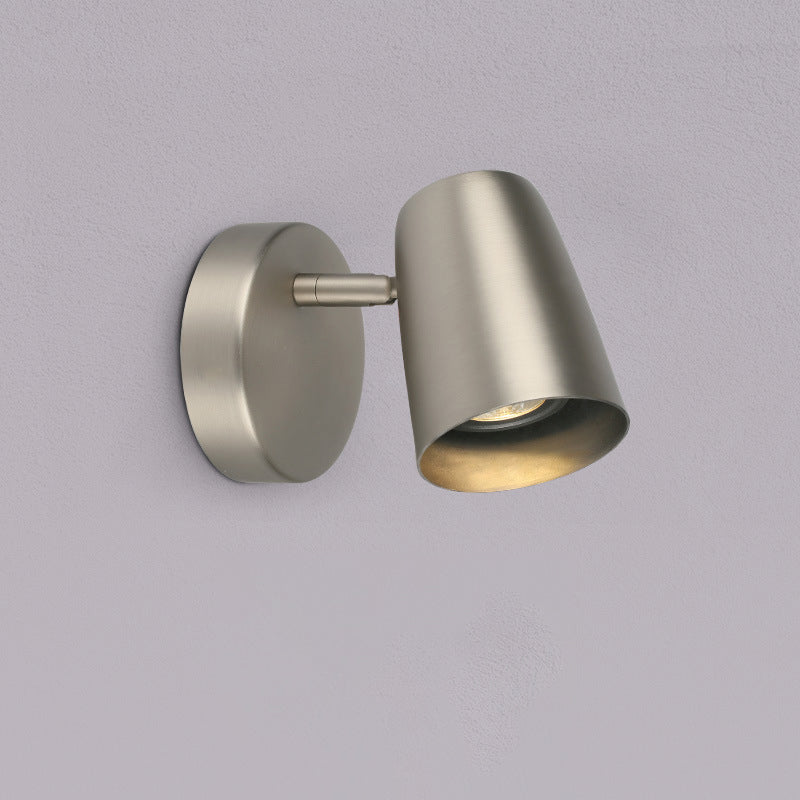 Adjustable Shape Round Base Iron 1-Light Wall Sconce Lamp