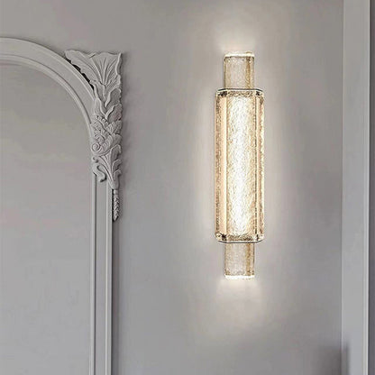 Luxury Bubble Cylinder Iron Glass LED Wall Sconce Lamp