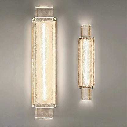 Luxury Bubble Cylinder Iron Glass LED Wall Sconce Lamp