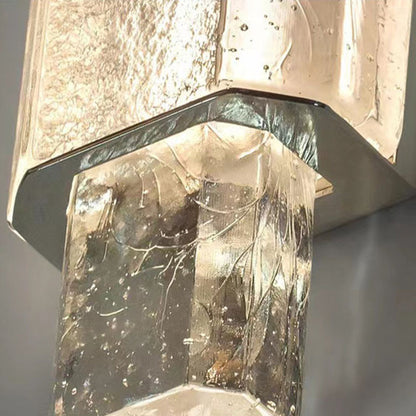 Luxury Bubble Cylinder Iron Glass LED Wall Sconce Lamp