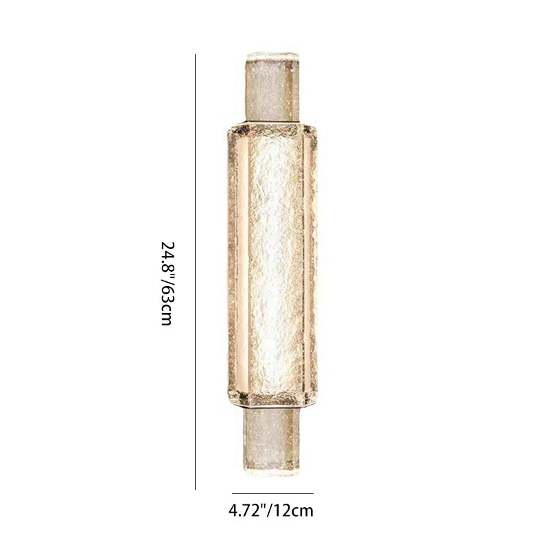 Luxury Bubble Cylinder Iron Glass LED Wall Sconce Lamp