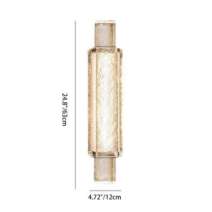 Luxury Bubble Cylinder Iron Glass LED Wall Sconce Lamp