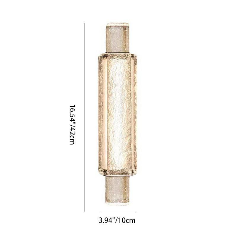 Luxury Bubble Cylinder Iron Glass LED Wall Sconce Lamp