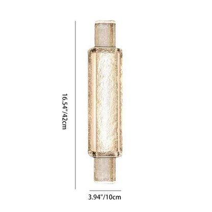 Luxury Bubble Cylinder Iron Glass LED Wall Sconce Lamp