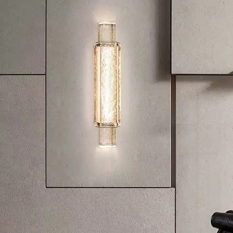 Luxury Bubble Cylinder Iron Glass LED Wall Sconce Lamp
