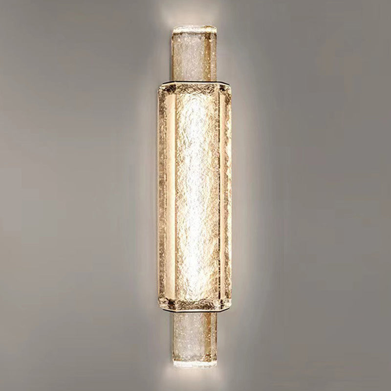 Luxury Bubble Cylinder Iron Glass LED Wall Sconce Lamp