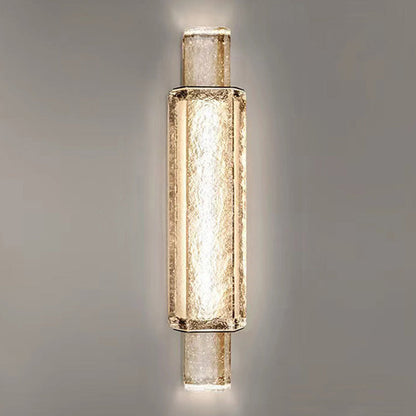 Luxury Bubble Cylinder Iron Glass LED Wall Sconce Lamp