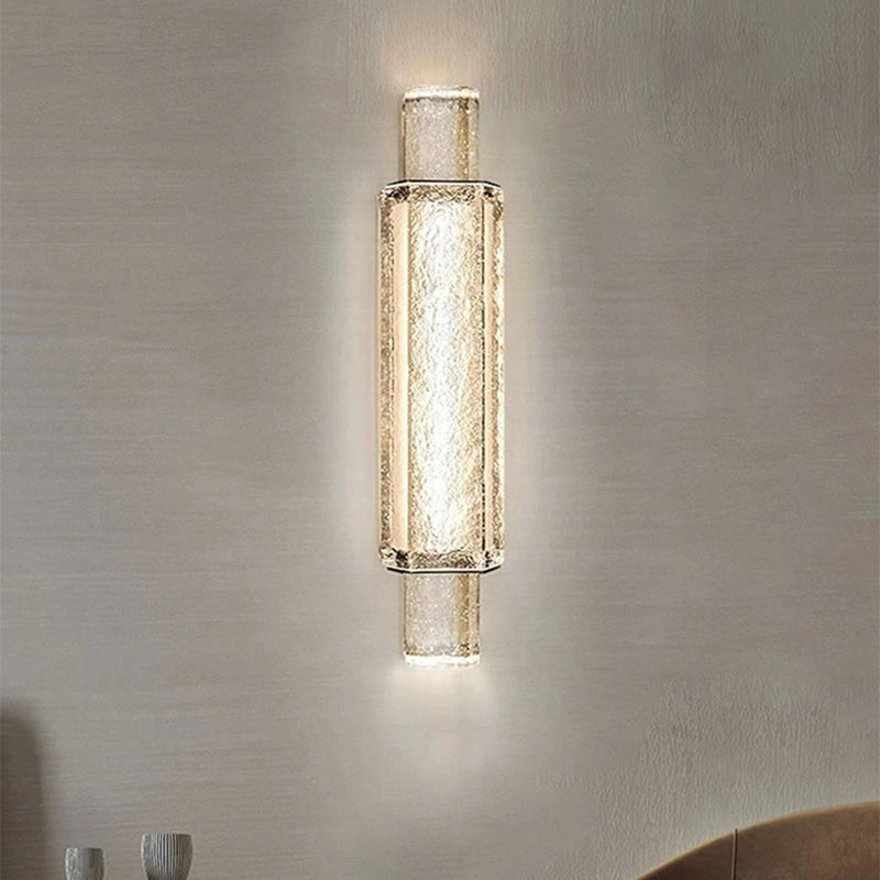 Luxury Bubble Cylinder Iron Glass LED Wall Sconce Lamp