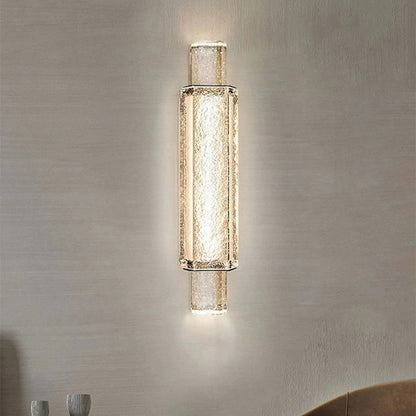 Luxury Bubble Cylinder Iron Glass LED Wall Sconce Lamp