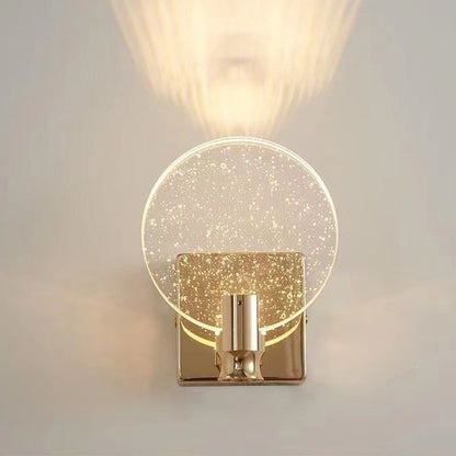 Luxury Round Bubble Hardware Crystal LED Wall Sconce Lamp