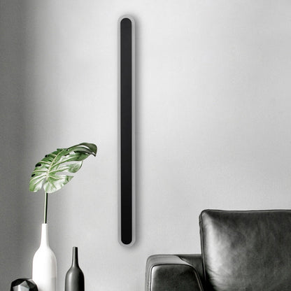 Long Oval Strip Acrylic Lampshade Iron LED Wall Sconce Lamp