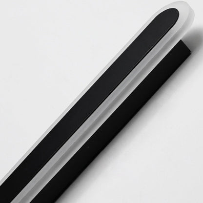 Long Oval Strip Acrylic Lampshade Iron LED Wall Sconce Lamp