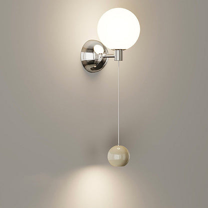 Contemporary Creative Iron Glass Globe LED Wall Sconce Lamp