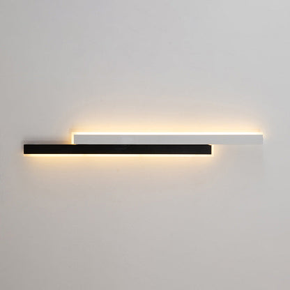 Double Long Strip Acrylic Iron LED Wall Sconce Lamp