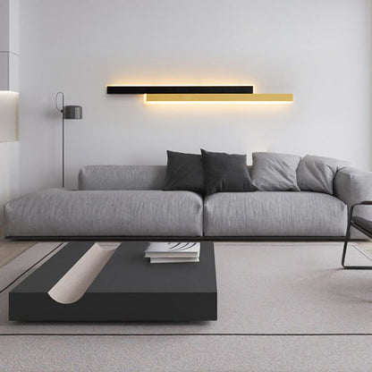 Double Long Strip Acrylic Iron LED Wall Sconce Lamp
