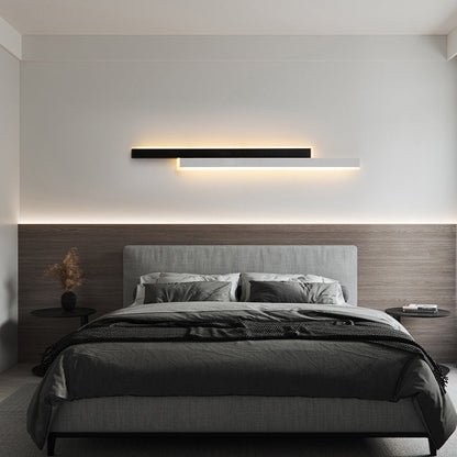 Double Long Strip Acrylic Iron LED Wall Sconce Lamp