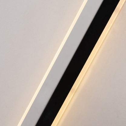 Double Long Strip Acrylic Iron LED Wall Sconce Lamp