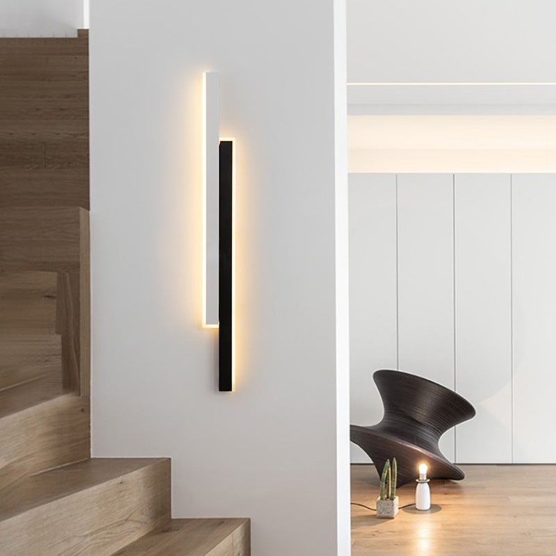 Double Long Strip Acrylic Iron LED Wall Sconce Lamp