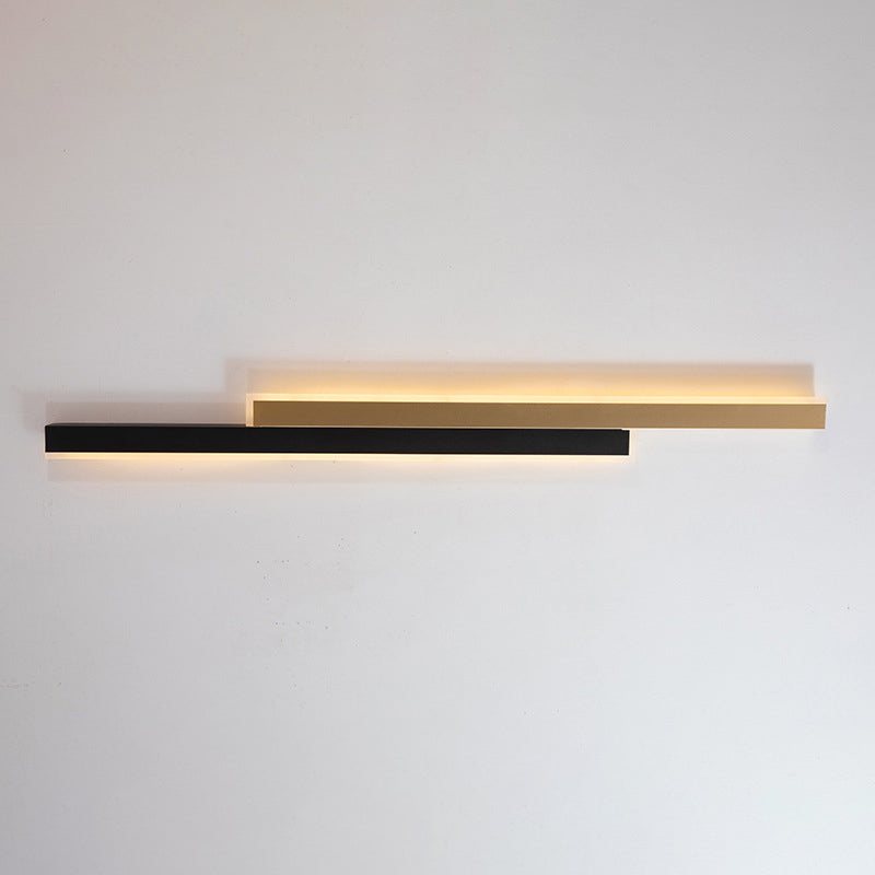 Double Long Strip Acrylic Iron LED Wall Sconce Lamp