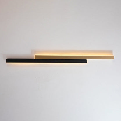 Double Long Strip Acrylic Iron LED Wall Sconce Lamp