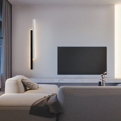 Double Long Strip Acrylic Iron LED Wall Sconce Lamp