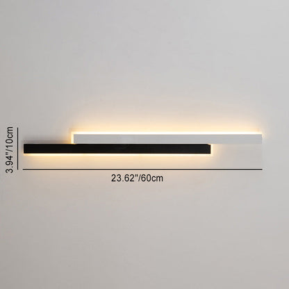 Double Long Strip Acrylic Iron LED Wall Sconce Lamp