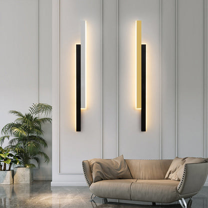 Double Long Strip Acrylic Iron LED Wall Sconce Lamp