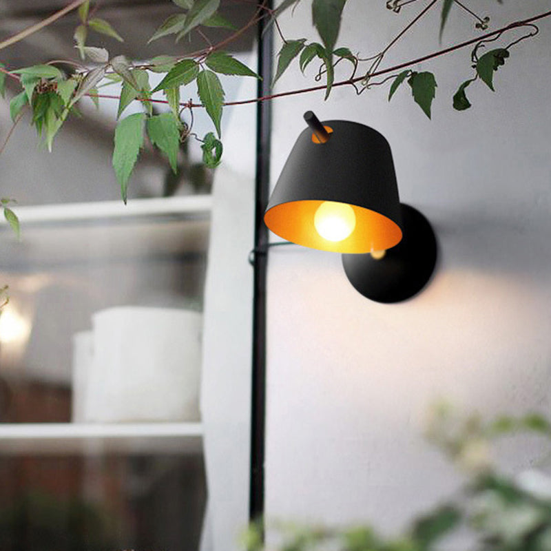 Contemporary Nordic Round Bowl Iron Frame 1-Light