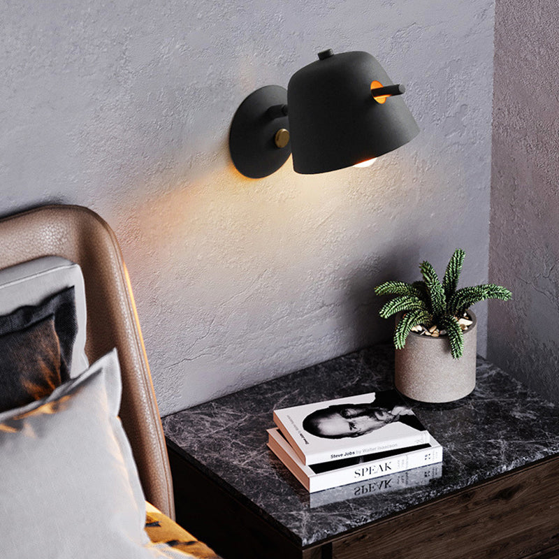 Contemporary Nordic Round Bowl Iron Frame 1-Light