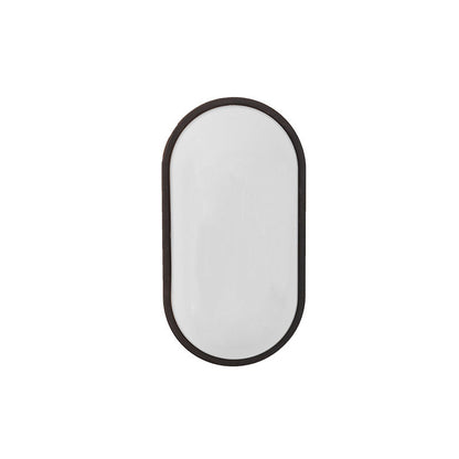 Minimalist Waterproof Oval PP PC LED Wall Sconce Lamp