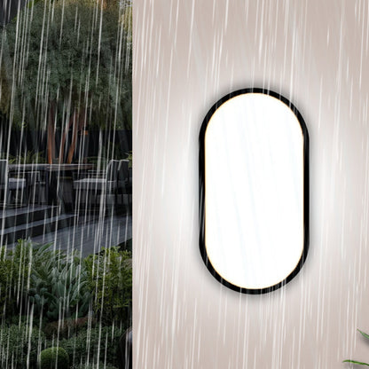 Minimalist Waterproof Oval PP PC LED Wall Sconce Lamp