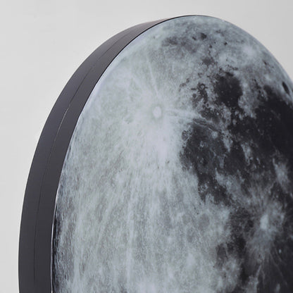 Scandinavian Round Moon Iron Acrylic LED Wall Sconce Lamp