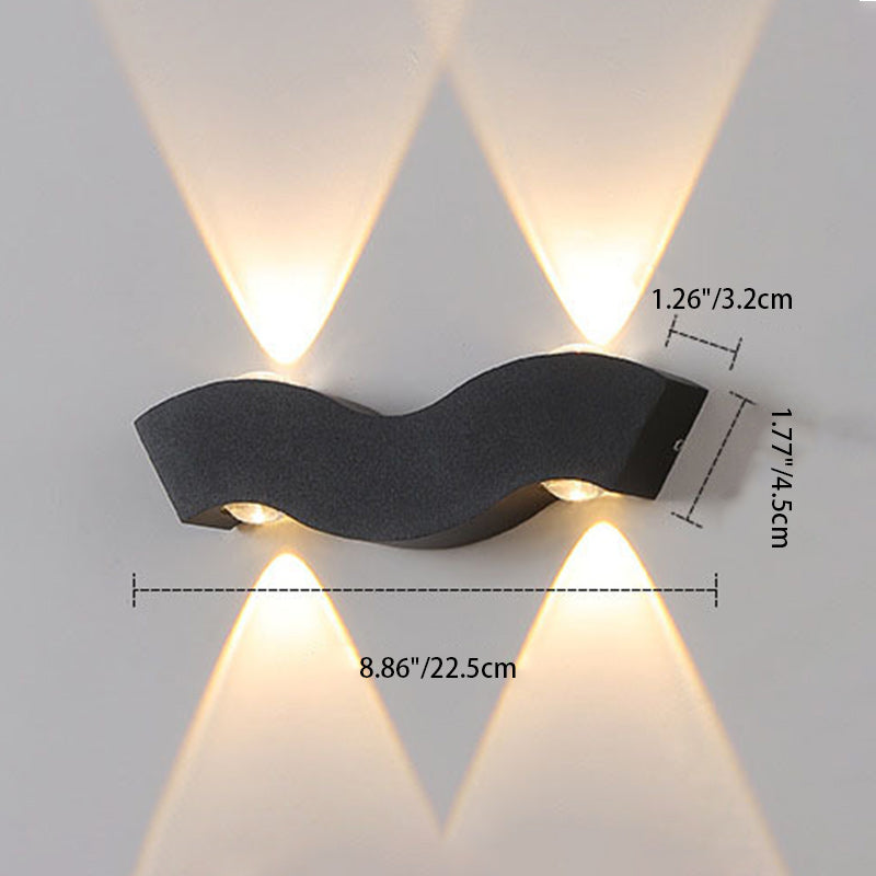 Waterproof Circle Aluminum LED Outdoor Wall Sconce Lamp