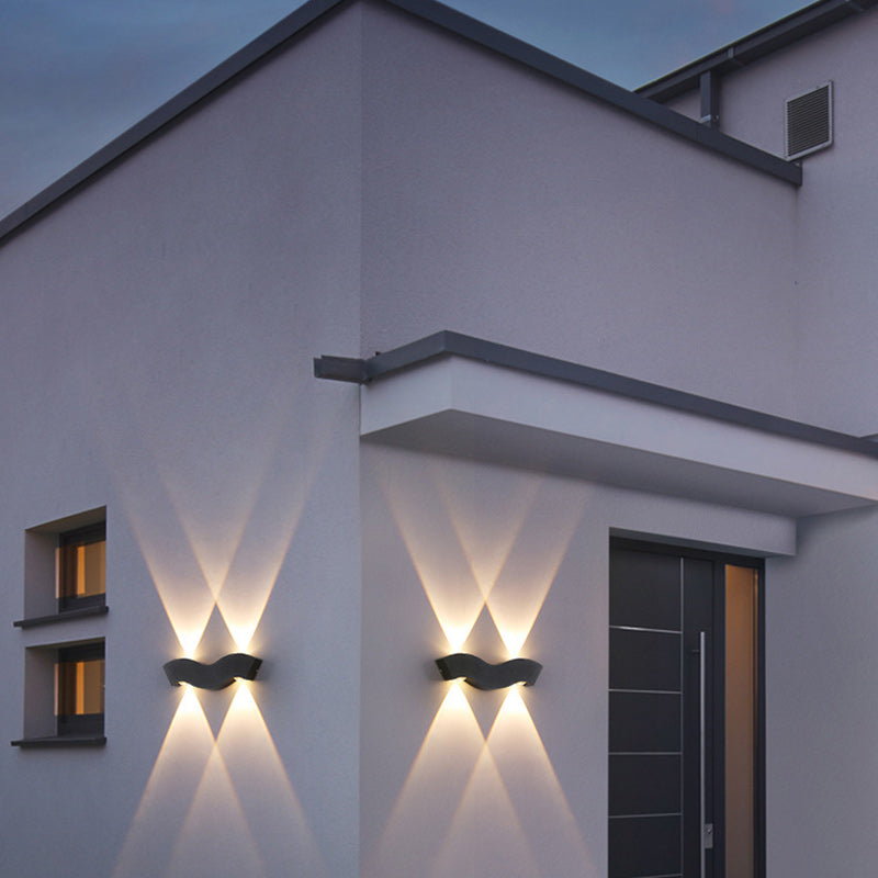 Waterproof Circle Aluminum LED Outdoor Wall Sconce Lamp